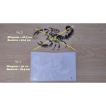 Наклейка на авто Скорпион Белая