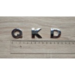 Металлические буквы Q .K .D на кузов авто