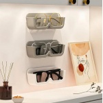 Настенный держатель для хранения очков (органайзер серый)