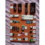 Електроніка, кнопки, штекера, Світлодіодні лампочки, гнезда DC, Роз'єм micro USB