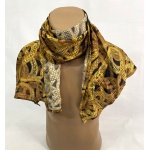 Шарф шаль легкий коричневый, полиестер Отл сост