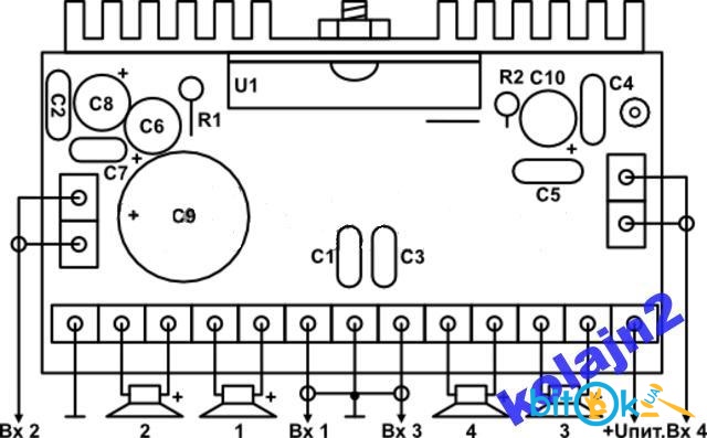 Tda7385 схема усилителя мощности